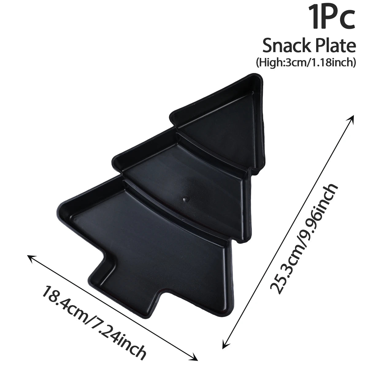 Árbol de Navidad Plato de frutas