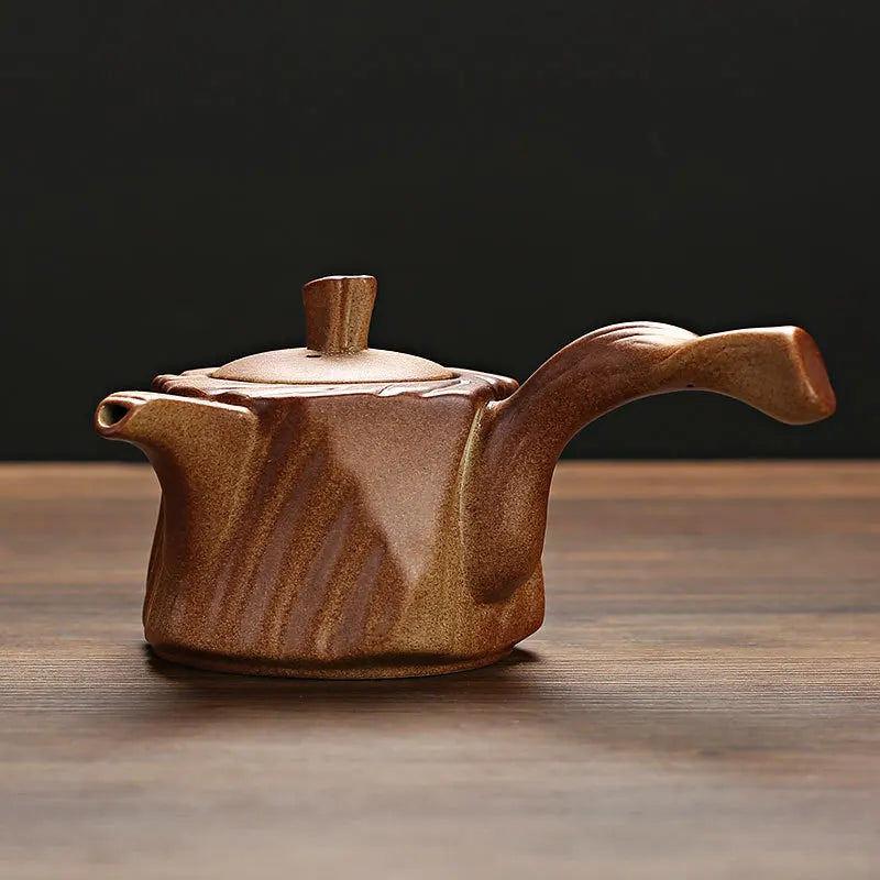 Olla de viga de elevación de cerámica gruesa estilo japonés y accesorios