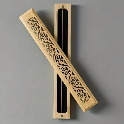 Quemador de incienso artesanal de madera