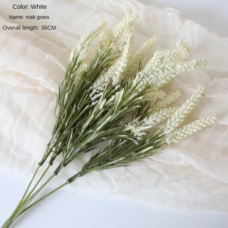 Flor artificial de 36 cm Malta Hierba flores artificiales