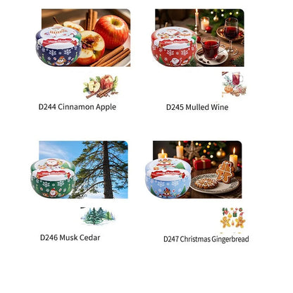 Velas de aromaterapia de Navidad