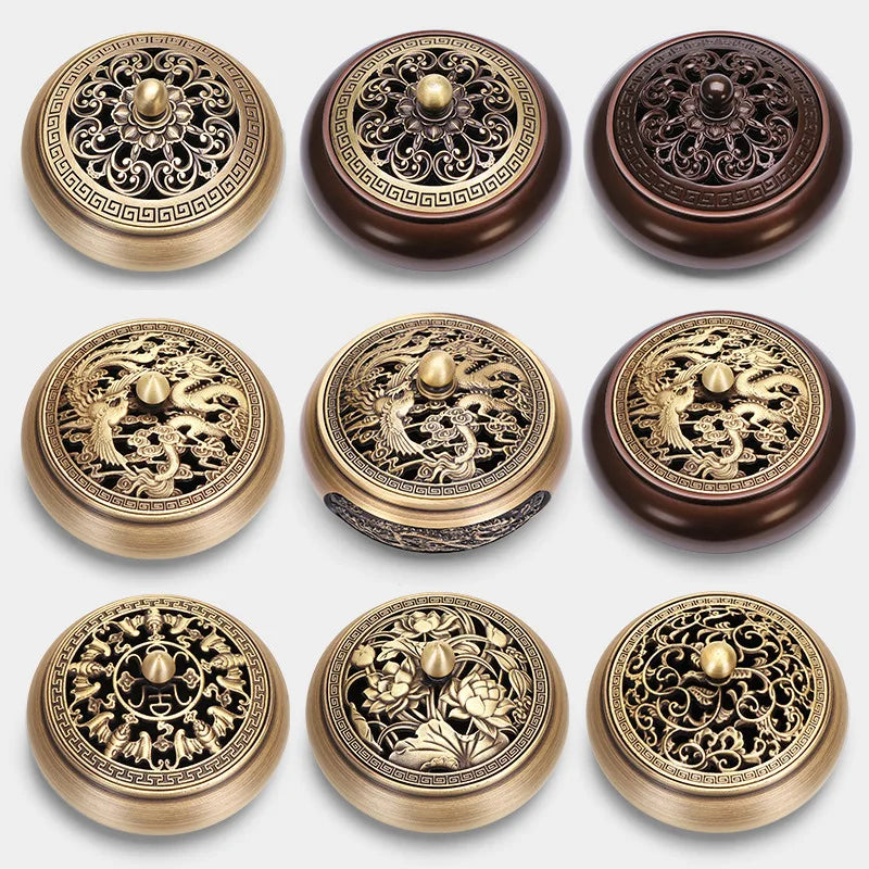 Quemador de incienso de cobre