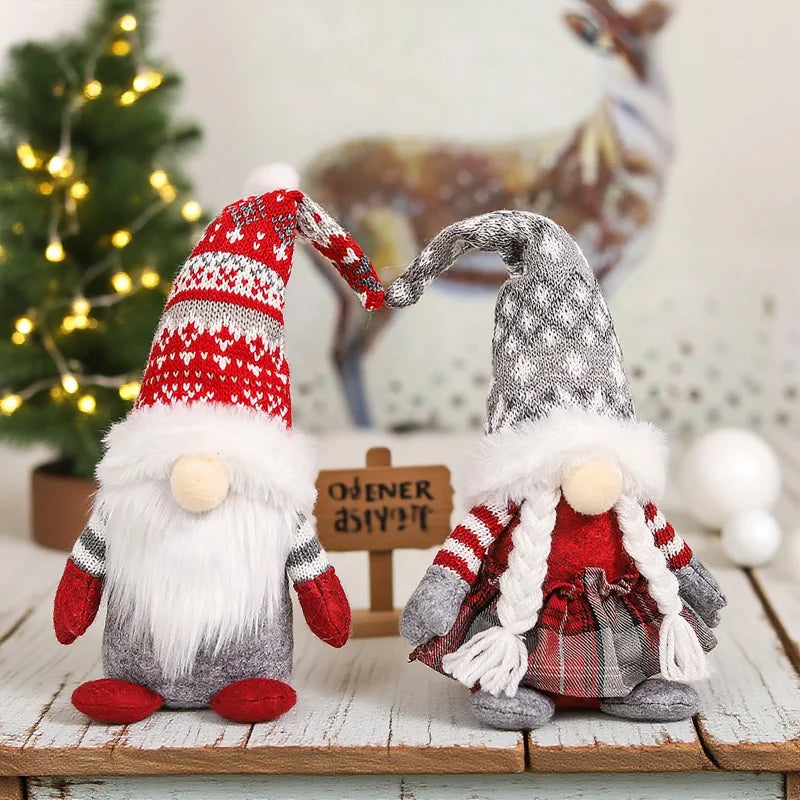 Gnomos navideños de peluche