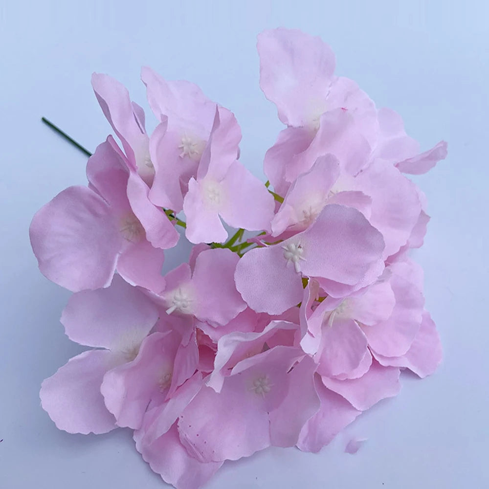 Hortensia Artificial Pequeña Rama Flor de Seda
