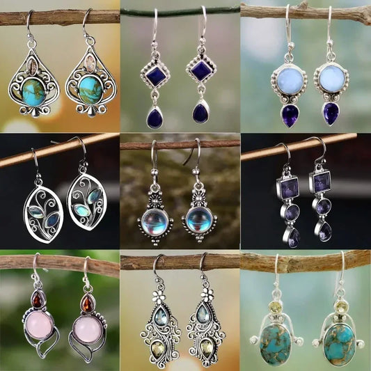 Retro Geometric Earrings