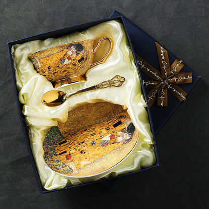 Set tazas de té de porcelana