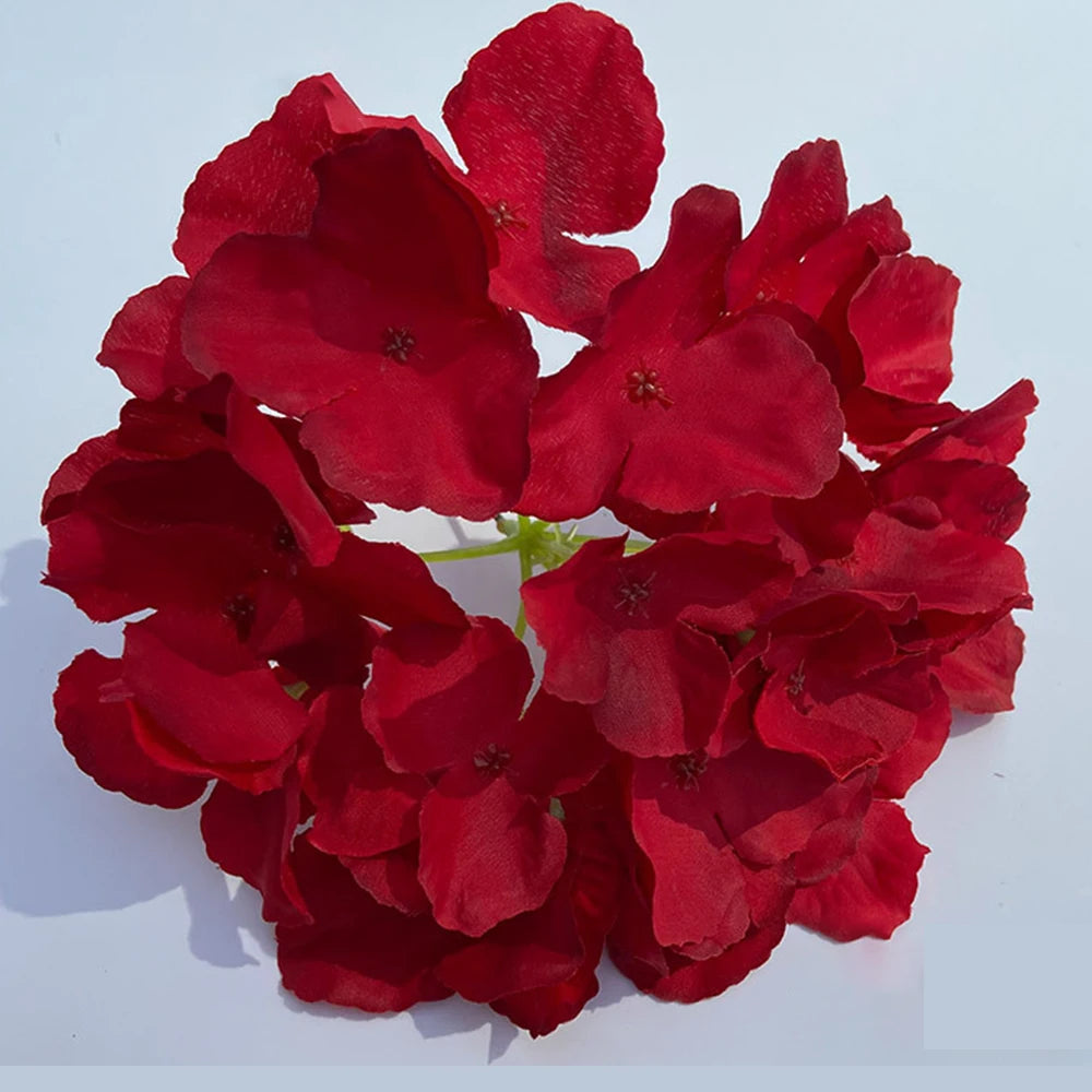 Hortensia Artificial Pequeña Rama Flor de Seda