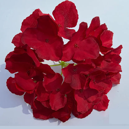 Hortensia Artificial Pequeña Rama Flor de Seda