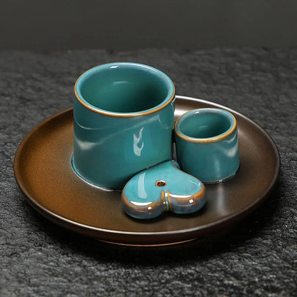 Juego de quemadores de incienso de cerámica de 1 pieza - multifuncional