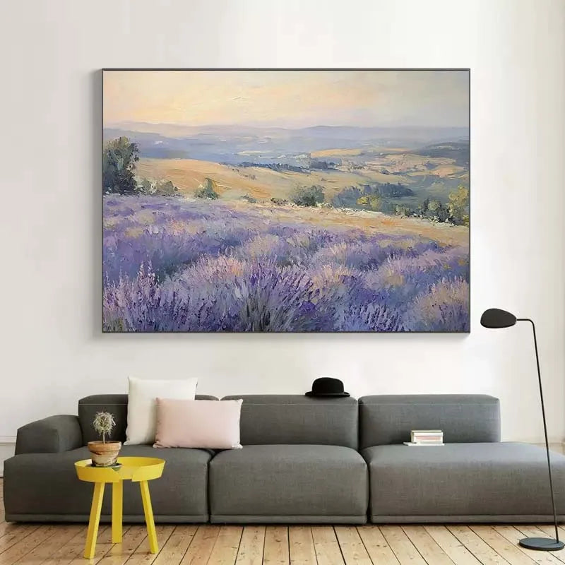 Lienzo natural Flor púrpura