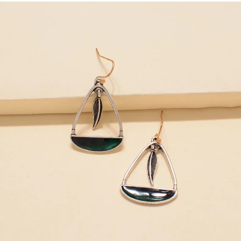 Retro Geometric Earrings