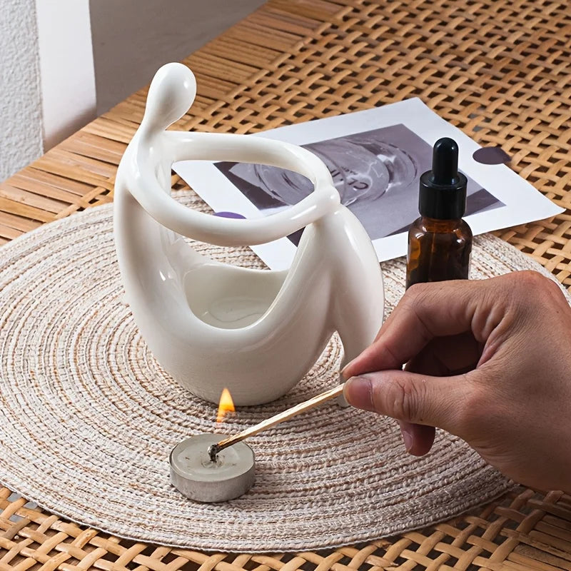 Quemador de incienso de cerámica