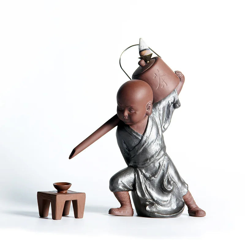 Quemador de incienso de reflujo monje de kung fu