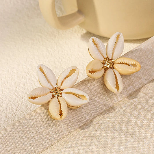 Pendientes de concha Bohemia