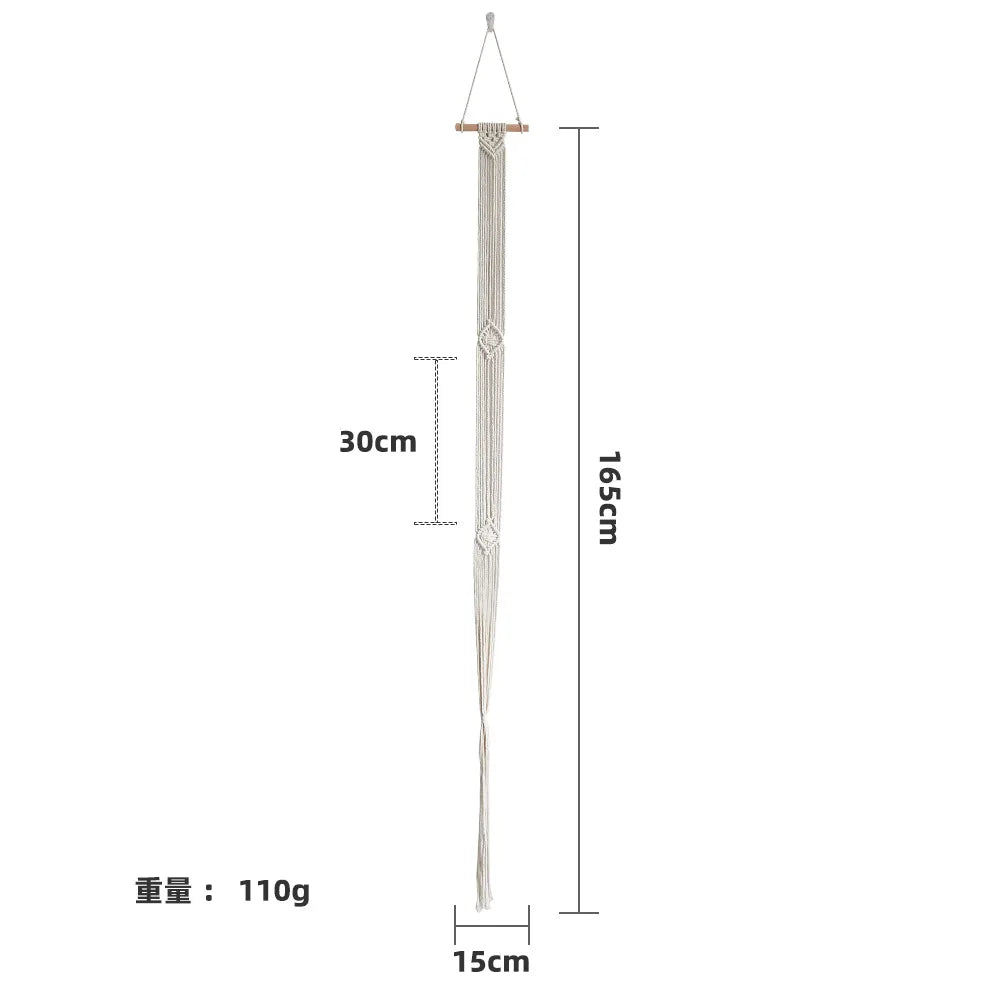 Tapiz de macramé colgante