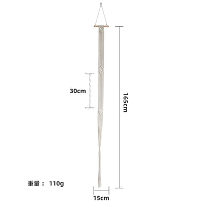 Tapiz de macramé colgante