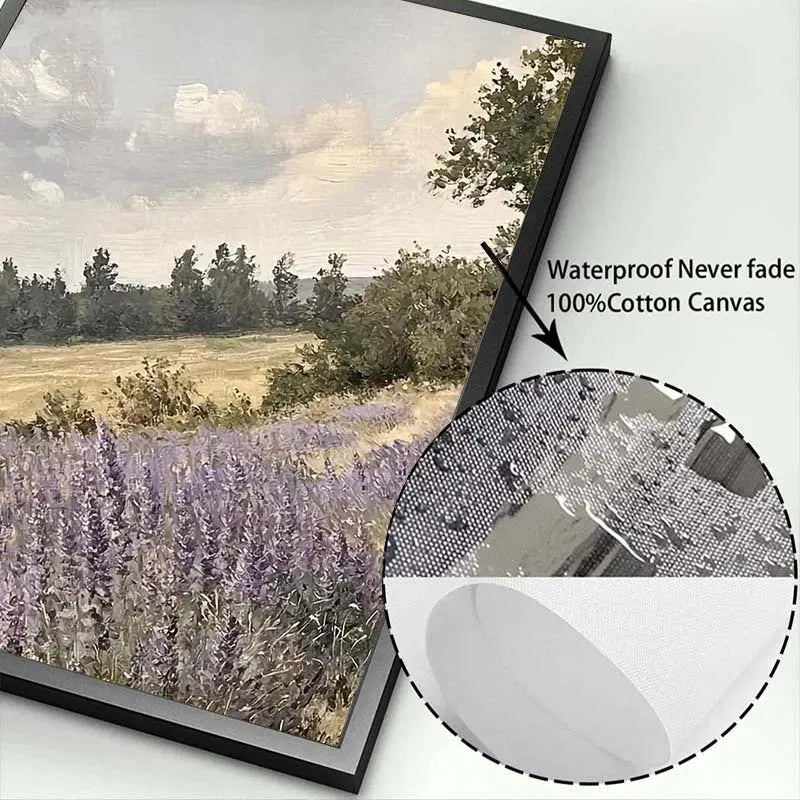 Lienzo natural Flor púrpura