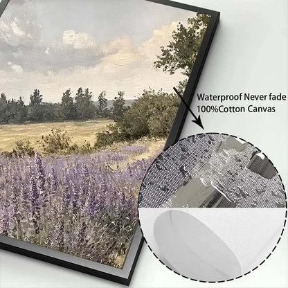 Lienzo natural Flor púrpura