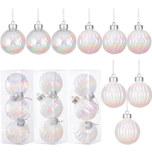 3 piezas/caja Decoraciones de bolas de Navidad