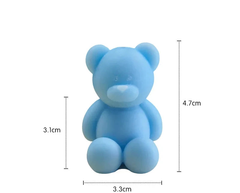 1PC Velas lindas Animales Oso Velas perfumadas