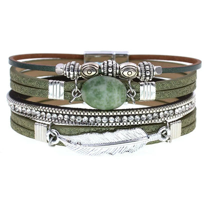 Pulseras de encanto de piedra natural