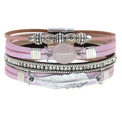 Pulseras de encanto de piedra natural