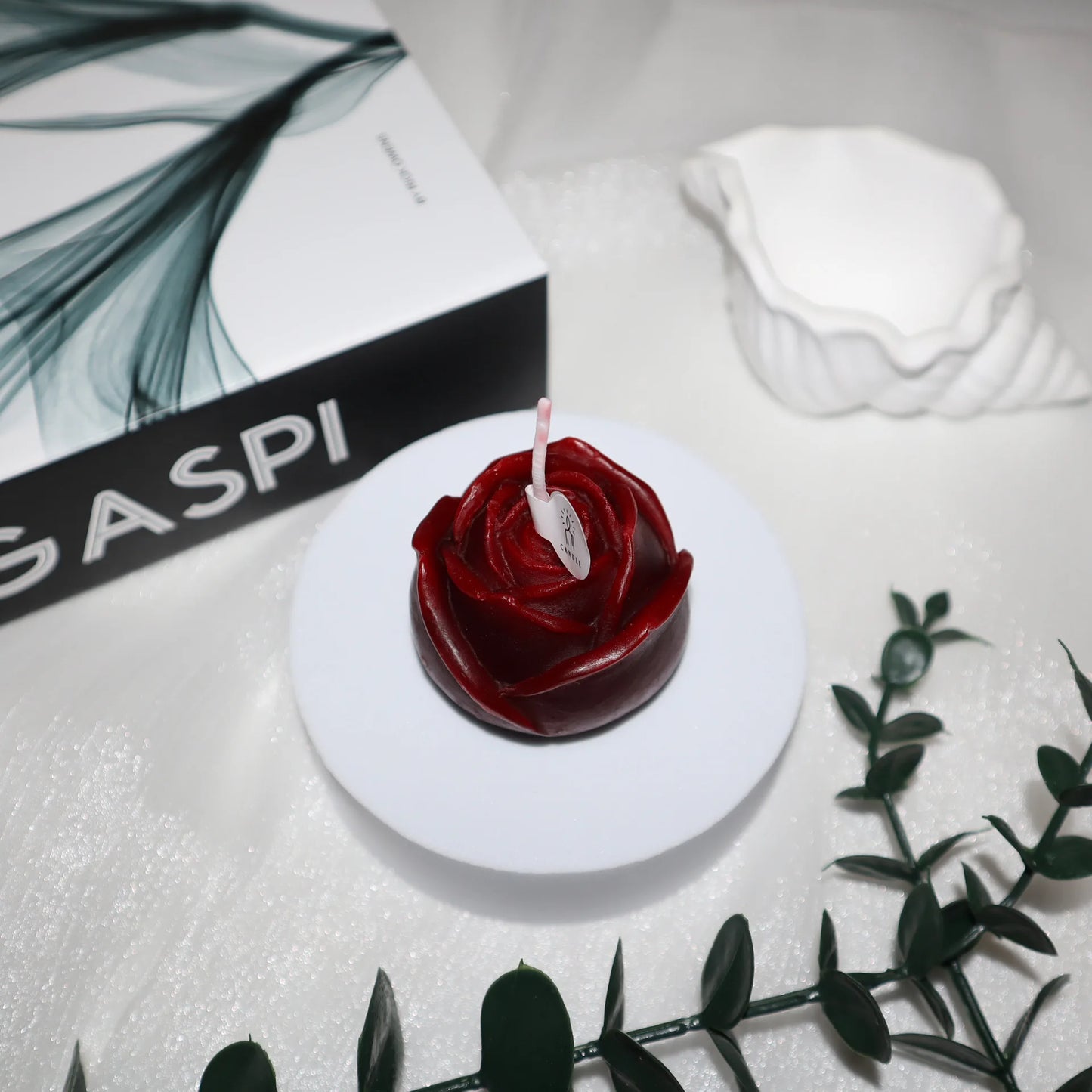 Vela rosa decorativa perfumada Aromaterapia