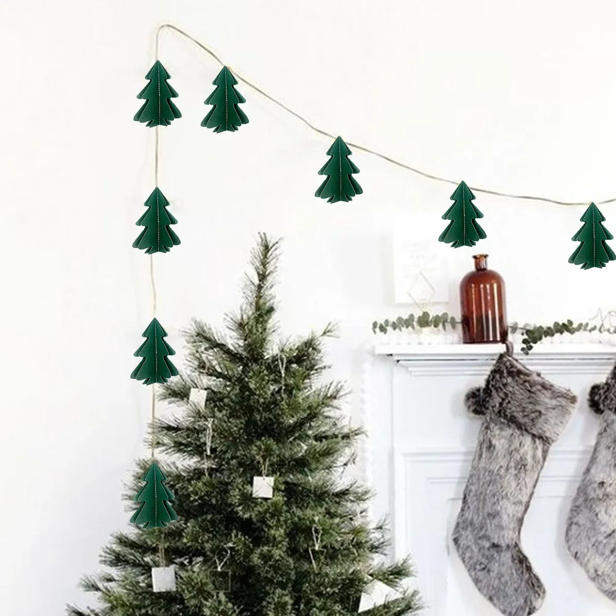 Guirnalda 3D Árbol de Navidad