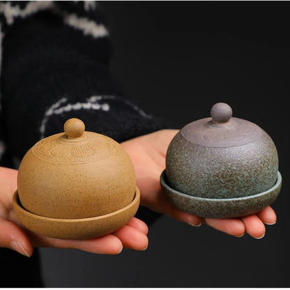 Taza de té y café creativa y platillo cerámica vintage