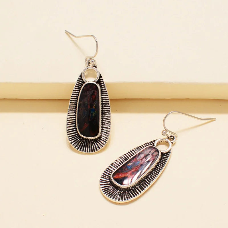 Retro Geometric Earrings