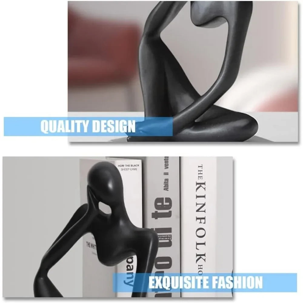 Figura mini pensador, escultura abstracta moderna
