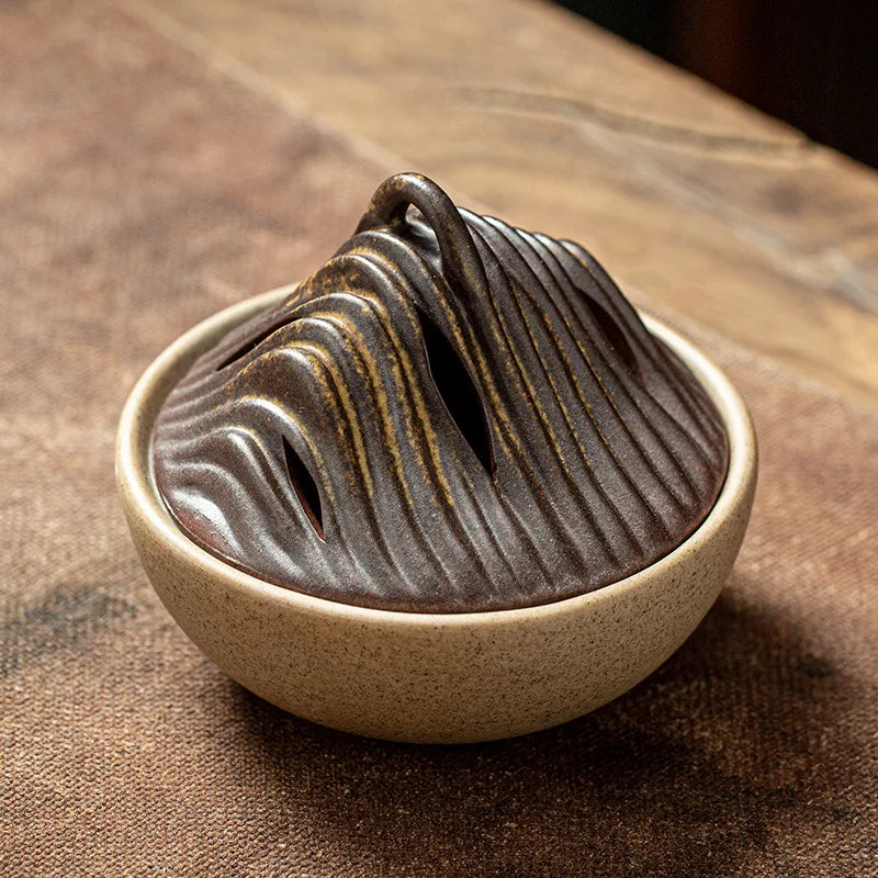 Quemador de incienso vintage de cerámica