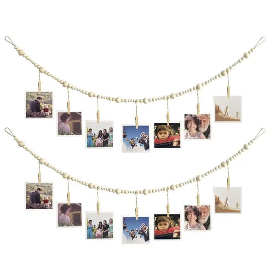 String Collage Photo Clip Holder 