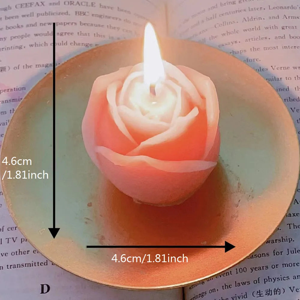 Vela rosa decorativa perfumada Aromaterapia