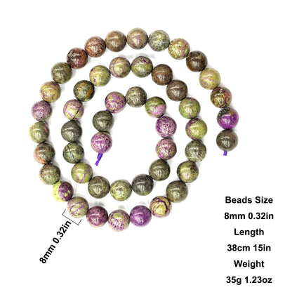 Cuentas redondas pulidas a mano