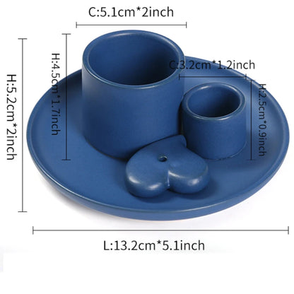 Juego de quemadores de incienso de cerámica de 1 pieza - multifuncional