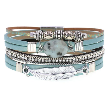 Pulseras de encanto de piedra natural