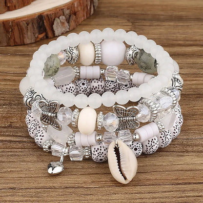 Bohemian Handmade Glasses Bead Bracelet Sets 