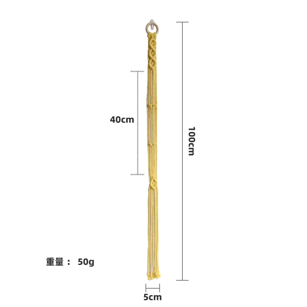 Tapiz de macramé colgante