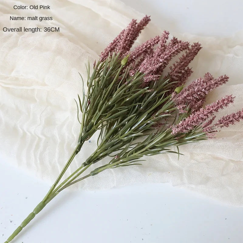 Flor artificial de 36 cm Malta Hierba flores artificiales