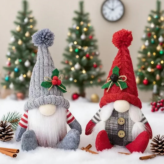 Gnomos navideños de peluche