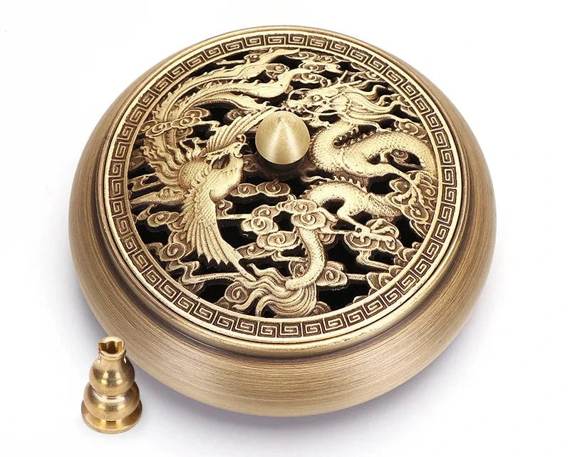 Quemador de incienso de cobre