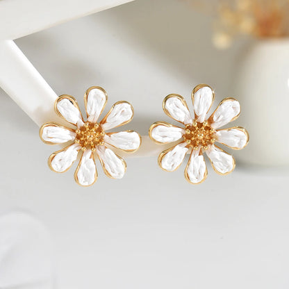 Pendientes de Flor Hecho a Mano