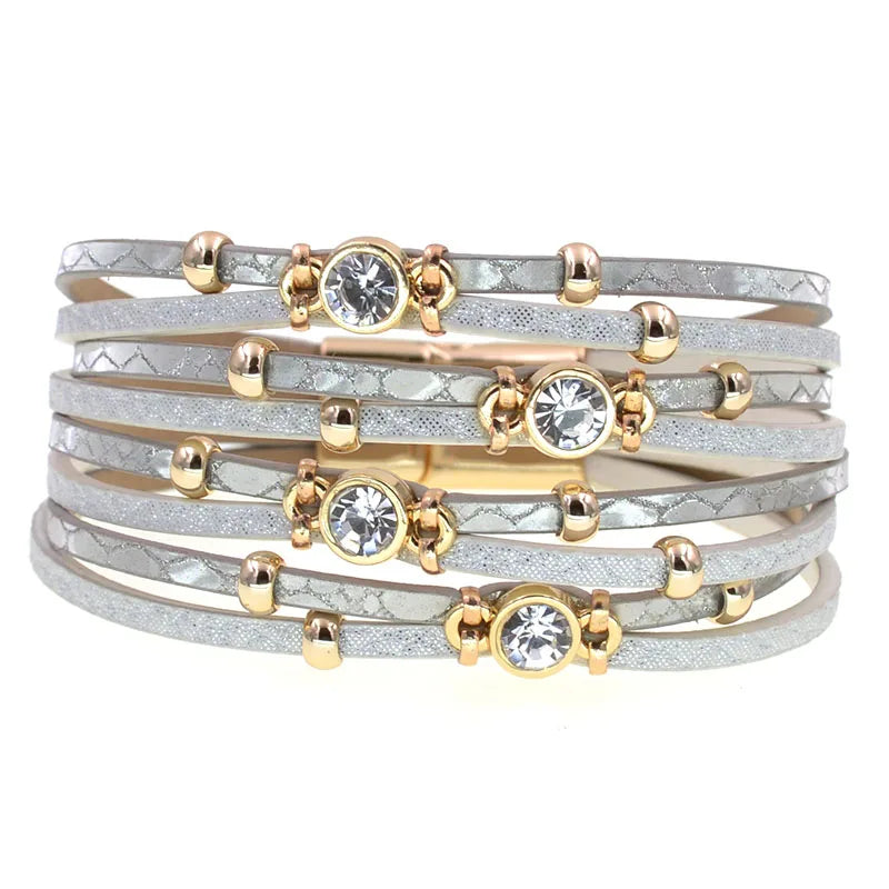 Pulseras de cuero de Bohemia