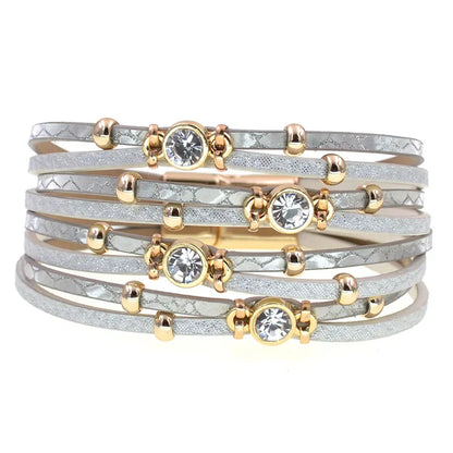 Pulseras de cuero de Bohemia