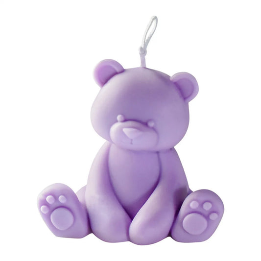 Vela aromatica oso sentado 3D hecho a mano