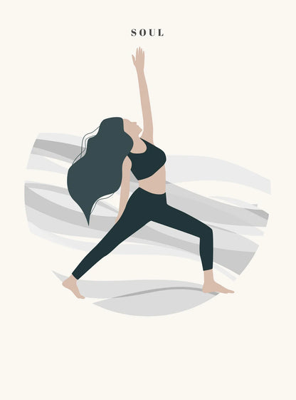 Pintura en lienzo Yoga art