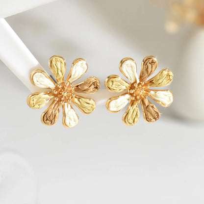 Pendientes de Flor Hecho a Mano