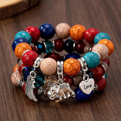 Pulsera étnica de Bohemia hecha a mano
