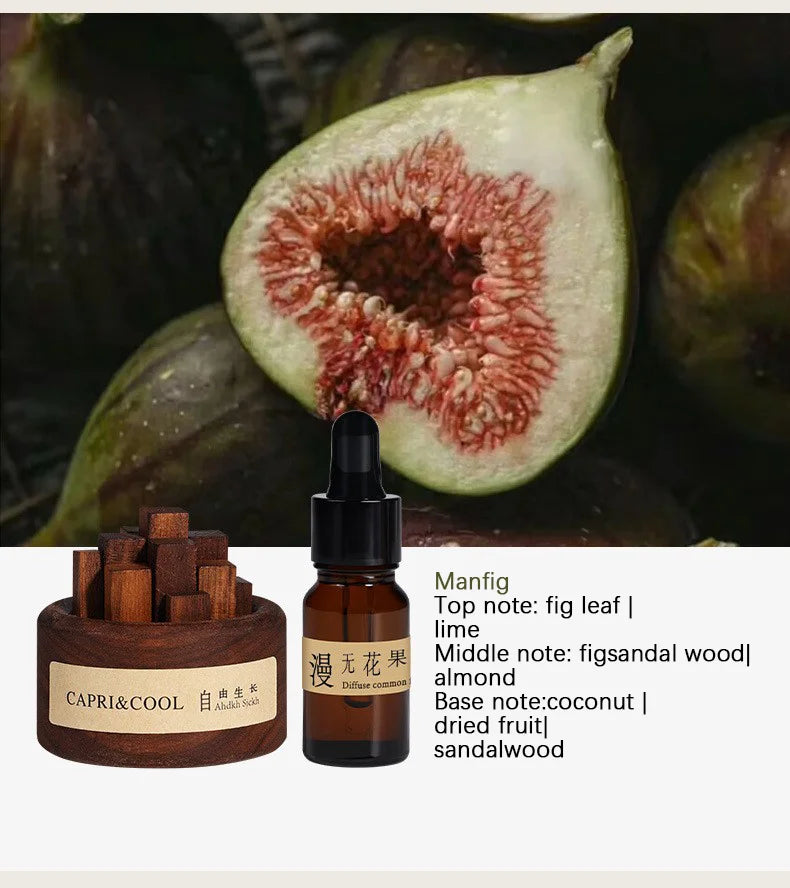 Aceite esencial natural con gotero de vidrio Palos de madera de nogal negro